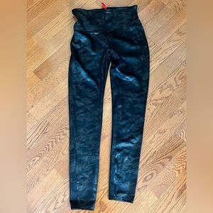 Spanx camo faux leather leggings. Medium